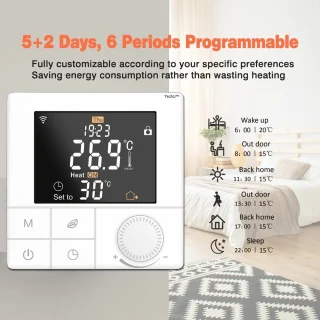 TechU Smart Thermostaat Life Wit voor CV-ketel