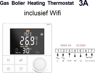 TechU Smart Thermostaat Life Wit voor CV-ketel