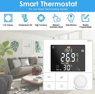 TechU Smart Thermostaat Life Wit voor CV-ketel