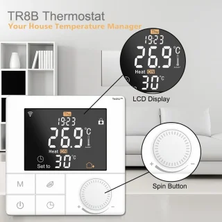 TechU Smart Thermostaat Life Wit voor CV-ketel