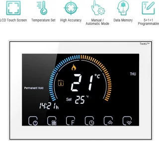 TechU Smart Thermostaat Relax Wit Elektrische Vloerverwarming