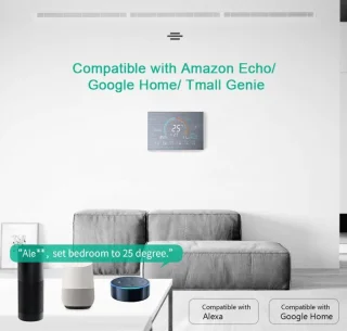 TechU Smart Thermostaat Relax Zilver elektrische vloerverwarming