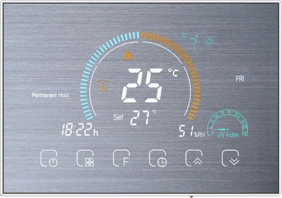 TechU Smart Thermostaat Relax Zilver elektrische vloerverwarming review