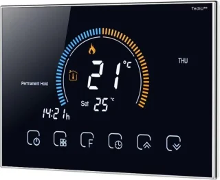 TechU™ Smart Thermostaat Relax – Zwart – Voor elektrische vloerverwarming