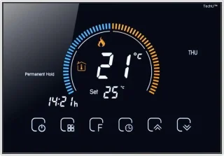 TechU™ Smart Thermostaat Relax – Zwart – Voor elektrische vloerverwarming