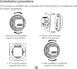 TechU Smart Thermostaat Round Wit Gas Boiler