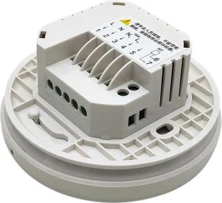 TechU™ Smart Thermostaat Round Zwart - Elektrische Vloerverwarming