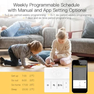 TechU Smart Thermostaat Thin Wit CV-ketel