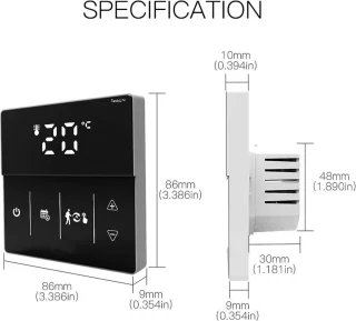 TechU Smart Thermostaat Thin Wit CV-ketel