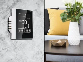 TechU Vita Slimme Thermostaat Zwart Gas Boiler