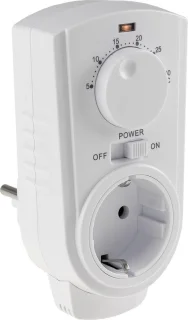 Thermostaat draaiknop plug-in stopcontact