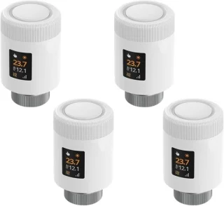 Thermostaat radiator actuator 4 stuks wit