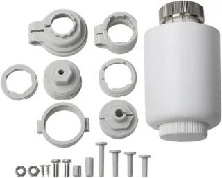 Thermostaat radiatorventiel M30x1.5 draad wit