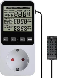Thermostaat Socket Temperatuur- en vochtigheidsschakelaar
