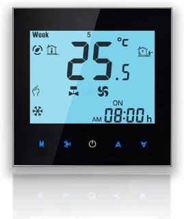 De Thermostaat voor airconditioning en ventilatorconvector in één oogopslag