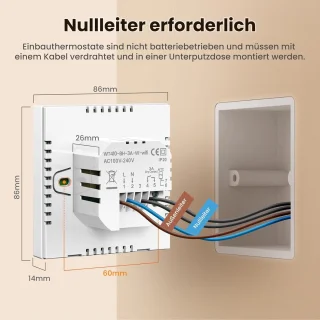 Thermostaat voor cv-ketel en vloerverwarming