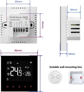 Thermostaat voor elektrische vloerverwarming