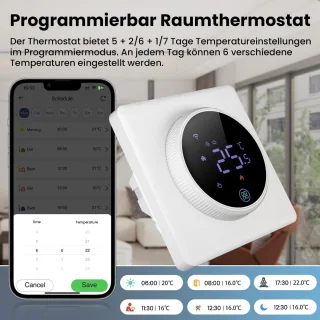 Thermostaat voor elektrische vloerverwarming