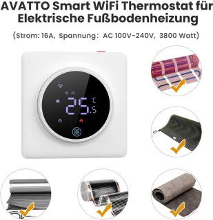 Thermostaat voor elektrische vloerverwarming