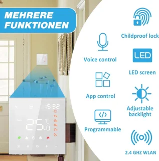 Thermostaat voor elektrische vloerverwarming