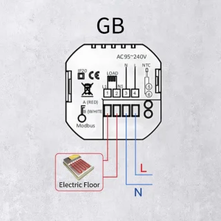 Thermostaat voor elektrische vloerverwarming