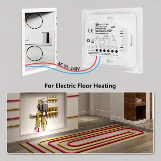 Thermostaat voor elektrische vloerverwarming