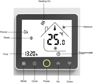Thermostaat voor elektrische vloerverwarming