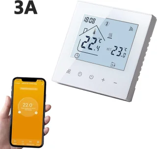 Thermostaat voor ketel- en vloerverwarming