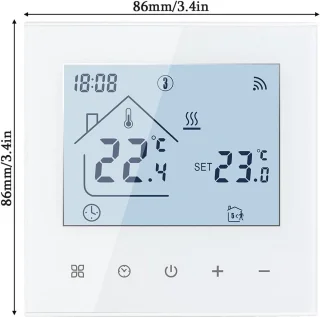 Thermostaat voor ketel- en vloerverwarming