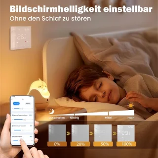 Thermostaat voor vloerverwarming en gasboiler