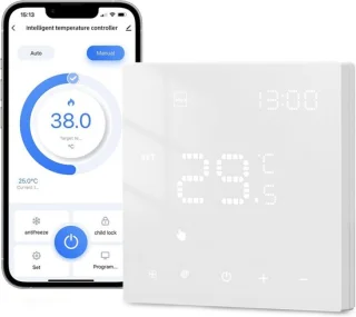 Thermostaat voor vloerverwarming en gasboiler