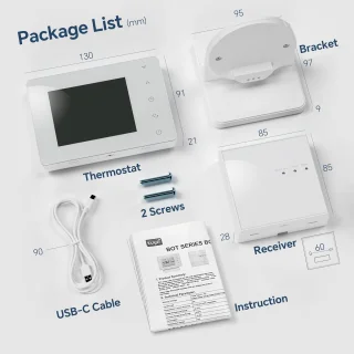 Thermostaat voor vloerverwarming en gasverwarming