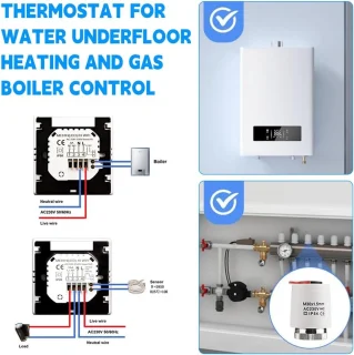 Thermostaat voor watergedragen vloerverwarming