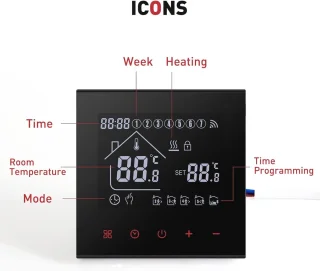 Thermostaat voor waterverwarming