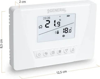 Thermostaatset met ontvanger voor CV-ketel en elektrische verwarming