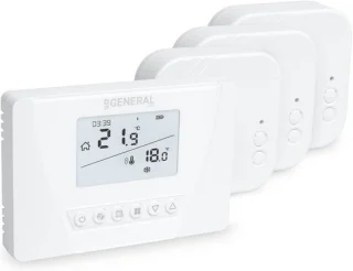 Thermostaatset met ontvanger voor CV-ketel en elektrische verwarming