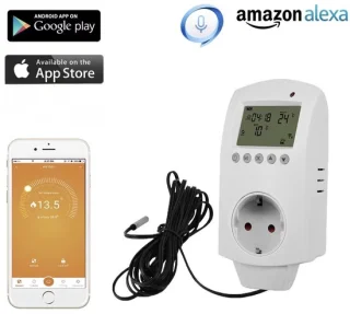 Thermostaatstekker 16A WiFi Plug-in