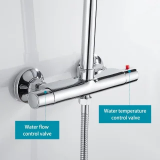 Thermostatische douchekraan
