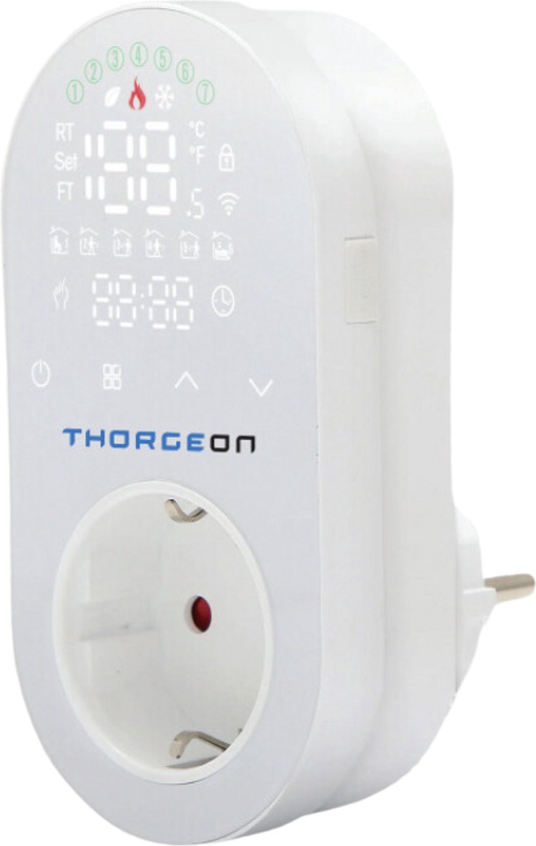 De Thorgeon Digital Wi-Fi Thermostaat Wit in één oogopslag