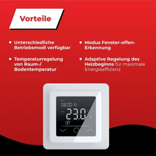 Touchscreen Thermostaat Elektrische Vloerverwarming