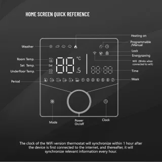 Touchscreen Thermostaat
