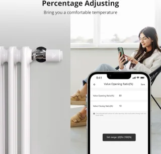 TRVZB Thermostatic Radiator Valve 2PCS Zigbee
