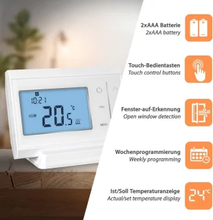 Tuya Draadloze Kamerthermostaat Set