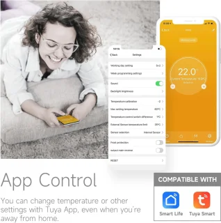 Tuya Slimme WiFi Thermostaat voor Ketelverwarming