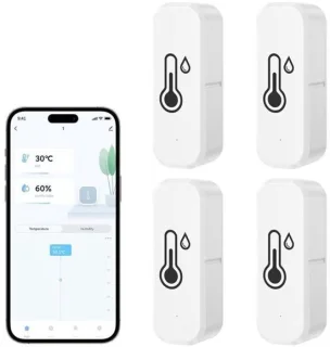 Tuya Smart Living WiFi-thermometer en -hygrometer 4-pack