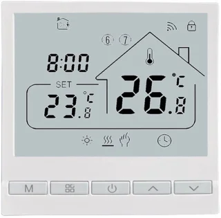 Compacte Tuya Touchscreen opbouwthermostaat: simpel, slim en betaalbaar