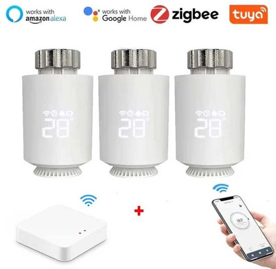 Tuya ZigBee TRV06 Radiator Thermostaat 3PCS review