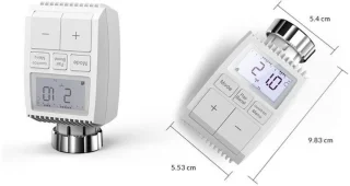 Universal thermostatische kop met LCD-scherm