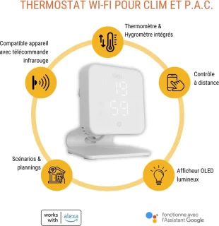 Universeel WLAN-thermostaat voor airco & luchtwarmtepompen