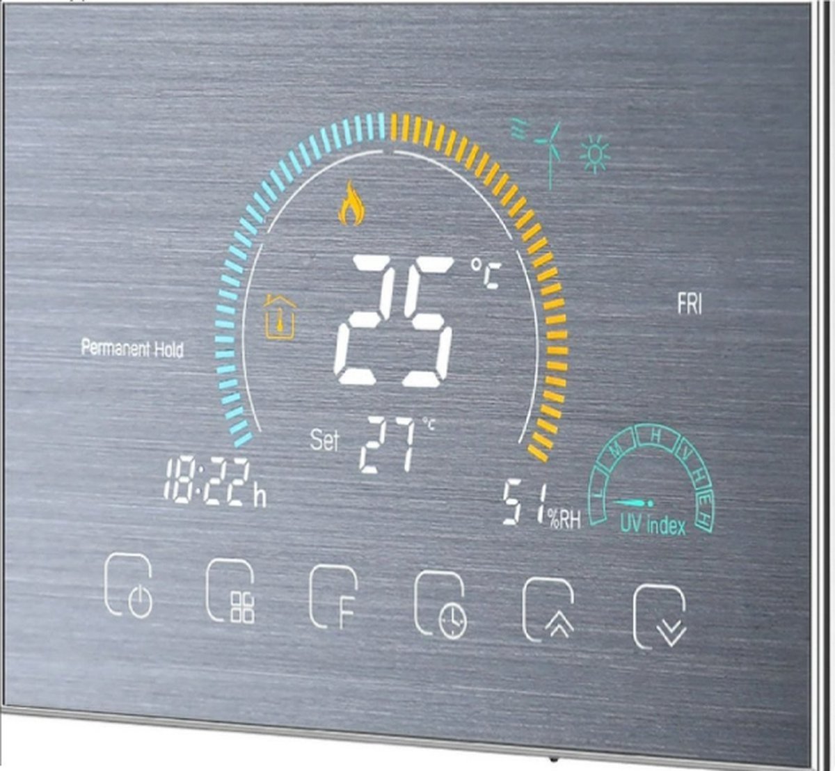 De Velox Slimme WiFi Kamerthermostaat Zilver in één oogopslag